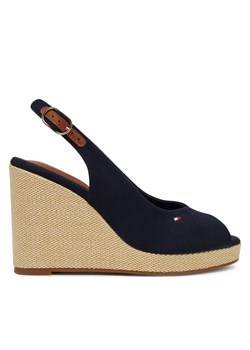 Tommy Hilfiger Espadryle Flag High Wedge Espad Slingback FW0FW08597 Granatowy ze sklepu MODIVO w kategorii Espadryle damskie - zdjęcie 182719035