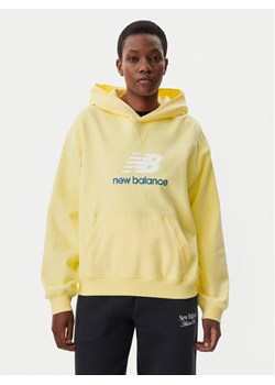New Balance Bluza WT51501 Żółty Oversize ze sklepu MODIVO w kategorii Bluzy damskie - zdjęcie 182719115