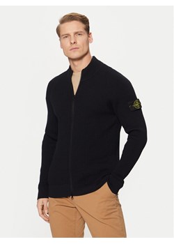 Stone Island Kardigan 8115519C2 Granatowy Regular Fit ze sklepu MODIVO w kategorii Swetry męskie - zdjęcie 182719395