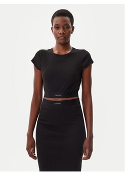 Calvin Klein Underwear T-Shirt LV00QS7349 Czarny Slim Fit ze sklepu MODIVO w kategorii Bluzki damskie - zdjęcie 182719428