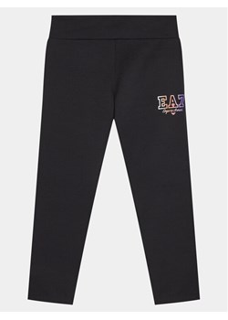 EA7 Emporio Armani Legginsy 3DFP56 FJ4SZ 1200 Czarny Slim Fit ze sklepu MODIVO w kategorii Spodnie dziewczęce - zdjęcie 182719536