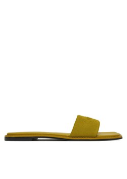 Calvin Klein Klapki Flat Slide - He HW0HW02378 Zielony ze sklepu MODIVO w kategorii Klapki damskie - zdjęcie 182719799