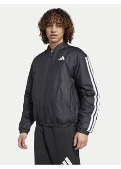 adidas Kurtka bomber Essentials 3-Stripes JD1294 Czarny Loose Fit ze sklepu MODIVO w kategorii Kurtki męskie - zdjęcie 182720068