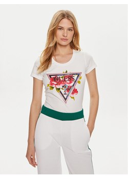 Guess T-Shirt W4YI71 J1314 Biały Regular Fit ze sklepu MODIVO w kategorii Bluzki damskie - zdjęcie 182720157