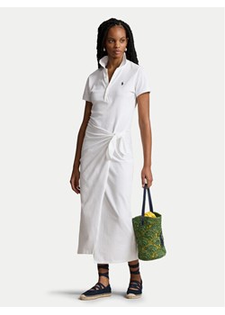 Polo Ralph Lauren Sukienka codzienna 211935605001 Biały Slim Fit ze sklepu MODIVO w kategorii Sukienki - zdjęcie 182720166