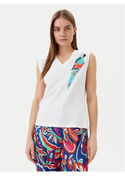 Lola Casademunt by Maite Top MS2515023 Biały Regular Fit ze sklepu MODIVO w kategorii Bluzki damskie - zdjęcie 182720236