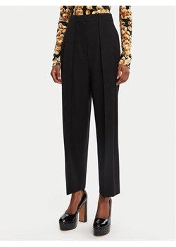 Balmain Spodnie materiałowe DF0PQ310WC09 Czarny Regular Fit - id: 0000305313492 - marki BALMAIN - 182720535 Balmain Spodnie materiałowe DF0PQ310WC09 Czarny Regular Fit ze sklepu MODIVO w kategorii Spodnie damskie - zdjęcie 182720535