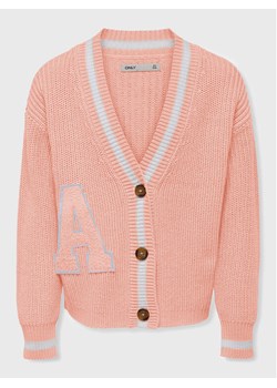 Kids ONLY Kardigan Coleen 15267487 Różowy Relaxed Fit ze sklepu MODIVO w kategorii Swetry dziewczęce - zdjęcie 182720586