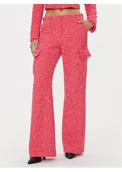 Patrizia Pepe Spodnie materiałowe 8P0601/A376-F592 Różowy Flare Fit ze sklepu MODIVO w kategorii Spodnie damskie - zdjęcie 182720715