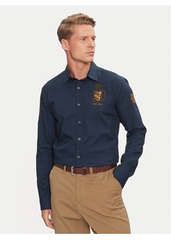 La Martina Koszula ZMCG31 OX077 Granatowy Regular Fit ze sklepu MODIVO w kategorii Koszule męskie - zdjęcie 182720727