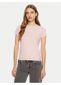 Guess Jeans T-Shirt W4YI01 J1314 Różowy Regular Fit ze sklepu MODIVO w kategorii Bluzki damskie - zdjęcie 182720756