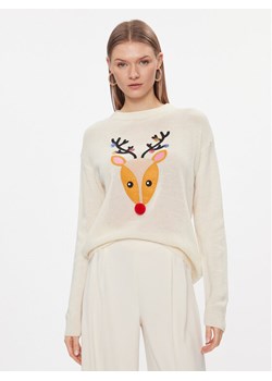 Brave Soul Sweter LKX-230ANTLE Écru Regular Fit ze sklepu MODIVO w kategorii Swetry damskie - zdjęcie 182720916
