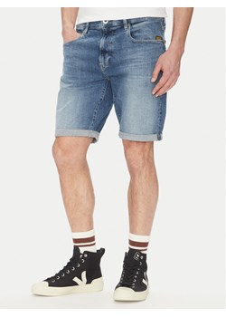 G-Star Raw Szorty jeansowe 3301 D10481 D634 H096 Niebieski Slim Fit ze sklepu MODIVO w kategorii Spodenki męskie - zdjęcie 182721017