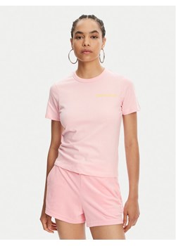 Juicy Couture T-Shirt La Beach JCWCT125319 Różowy Regular Fit ze sklepu MODIVO w kategorii Bluzki damskie - zdjęcie 182721026
