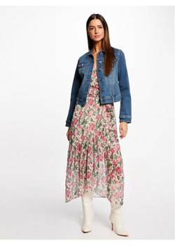 Morgan Kurtka jeansowa 231-VPOMI Niebieski Regular Fit - id: 0000302902767 - marki Morgan - 182721096 Morgan Kurtka jeansowa 231-VPOMI Niebieski Regular Fit ze sklepu MODIVO w kategorii Kurtki damskie - zdjęcie 182721096