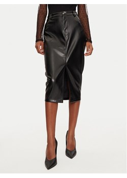 Guess Spódnica z imitacji skóry Celine W4PD1K WF8Q0 Czarny Regular Fit ze sklepu MODIVO w kategorii Spódnice - zdjęcie 182721147