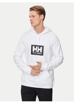 Helly Hansen Bluza Hh Box Hoodie 53289 Biały Regular Fit ze sklepu MODIVO w kategorii Bluzy męskie - zdjęcie 182721186