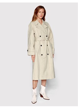 Samsøe Samsøe Trencz Belle F22200005 Beżowy Regular Fit ze sklepu MODIVO w kategorii Płaszcze damskie - zdjęcie 182721287
