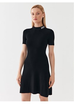 Hugo Sukienka dzianinowa Sarty 50495572 Czarny Slim Fit ze sklepu MODIVO w kategorii Sukienki - zdjęcie 182721297