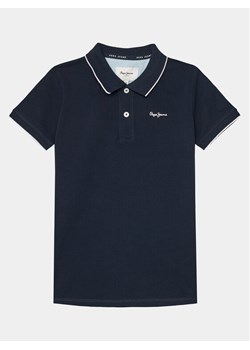 Pepe Jeans Polo New Thor PB540938 Granatowy Regular Fit ze sklepu MODIVO w kategorii T-shirty chłopięce - zdjęcie 182721385