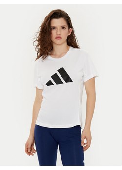 adidas Koszulka techniczna Run It IN0111 Biały Regular Fit ze sklepu MODIVO w kategorii Bluzki damskie - zdjęcie 182721588