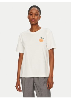 Vila T-Shirt Sybil 14097443 Biały Regular Fit ze sklepu MODIVO w kategorii Bluzki damskie - zdjęcie 182721698