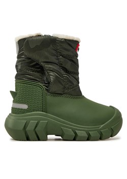 Hunter Śniegowce KFT5001PCT-FXR Khaki ze sklepu MODIVO w kategorii Buty zimowe dziecięce - zdjęcie 182721767