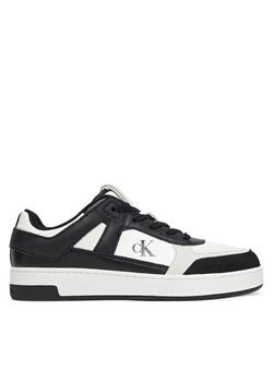 Calvin Klein Jeans Sneakersy Basket Cup Low Laceup Lth Mix YM0YM01308 Biały ze sklepu MODIVO w kategorii Buty sportowe męskie - zdjęcie 182721785
