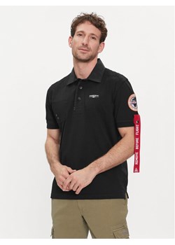 Aeronautica Militare Polo 241PO1769J611 Czarny Regular Fit ze sklepu MODIVO w kategorii T-shirty męskie - zdjęcie 182721887