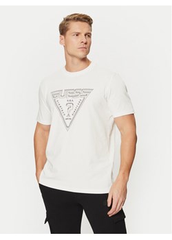 Guess T-Shirt Z5RI12 J1314 Écru Regular Fit ze sklepu MODIVO w kategorii T-shirty męskie - zdjęcie 182721989