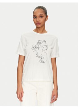 Vila T-Shirt Sybil 14108062 Biały Regular Fit ze sklepu MODIVO w kategorii Bluzki damskie - zdjęcie 182722066