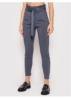 Vero Moda Spodnie materiałowe Eva 10205932 Szary Loose Fit ze sklepu MODIVO w kategorii Spodnie damskie - zdjęcie 182722216