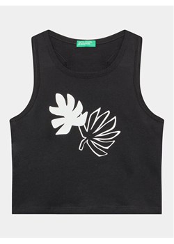 United Colors Of Benetton Top 3096CH013 Czarny Regular Fit ze sklepu MODIVO w kategorii Bluzki dziewczęce - zdjęcie 182722229