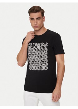Guess T-Shirt M4YI29 J1314 Czarny Slim Fit ze sklepu MODIVO w kategorii T-shirty męskie - zdjęcie 182722265
