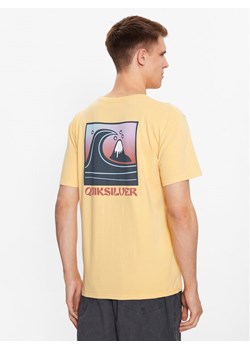 Quiksilver T-Shirt Qs Bubble Stamp EQYZT07258 Żółty Regular Fit ze sklepu MODIVO w kategorii T-shirty męskie - zdjęcie 182722528