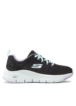Skechers Sneakersy Skechers Arch Fit Comfy Wave Szary ze sklepu MODIVO w kategorii Buty sportowe damskie - zdjęcie 182722686