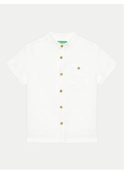 United Colors Of Benetton Koszula 5OK4CQ02K Biały Regular Fit ze sklepu MODIVO w kategorii Koszule chłopięce - zdjęcie 182722697