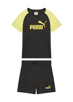 Puma Komplet t-shirt i spodenki Ess 686299 Czarny Regular Fit ze sklepu MODIVO w kategorii Komplety chłopięce - zdjęcie 182722885