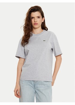 Lacoste T-Shirt TF7215 Szary Regular Fit ze sklepu MODIVO w kategorii Bluzki damskie - zdjęcie 182722935