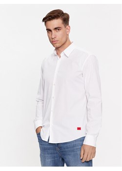 Hugo Koszula Ermo 50500216 Biały Slim Fit ze sklepu MODIVO w kategorii Koszule męskie - zdjęcie 182723089