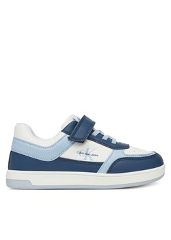 Calvin Klein Jeans Sneakersy Low Cut Lace-Up/ Velcro Sneaker V1X9-82078-1355 S Niebieski ze sklepu MODIVO w kategorii Buty sportowe dziecięce - zdjęcie 182723095
