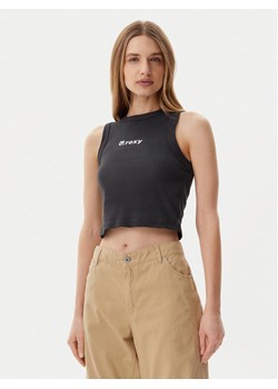 Roxy Top ERJKT04261 Szary Slim Fit ze sklepu MODIVO w kategorii Bluzki damskie - zdjęcie 182723209