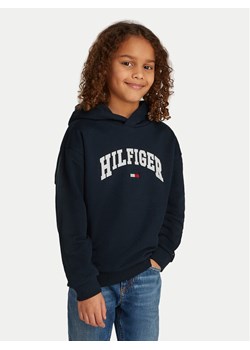 Tommy Hilfiger Bluza Varsity KB0KB09574 Granatowy Relaxed Fit ze sklepu MODIVO w kategorii Bluzy dziewczęce - zdjęcie 182723328