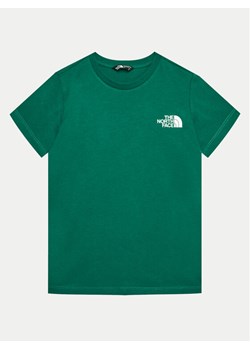The North Face T-Shirt Redbox NF0A89VT Zielony Regular Fit ze sklepu MODIVO w kategorii T-shirty chłopięce - zdjęcie 182723548