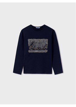 Mayoral Bluzka 830 Granatowy Regular Fit ze sklepu MODIVO w kategorii T-shirty chłopięce - zdjęcie 182723588