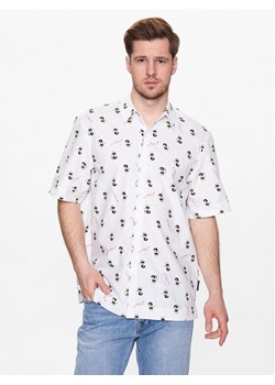 KARL LAGERFELD Koszula DISNEY 605994 532670 Biały Regular Fit ze sklepu MODIVO w kategorii Koszule męskie - zdjęcie 182723825