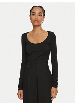 Boss Bluzka 50512849 Czarny Slim Fit ze sklepu MODIVO w kategorii Bluzki damskie - zdjęcie 182723916