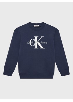 Calvin Klein Jeans Bluza Monogram Logo IU0IU00265 Granatowy Regular Fit ze sklepu MODIVO w kategorii Bluzy chłopięce - zdjęcie 182723957