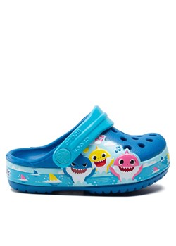 Crocs Klapki Crocsflbaby Shark Band Clog T 207066 Niebieski ze sklepu MODIVO w kategorii Klapki dziecięce - zdjęcie 182723968
