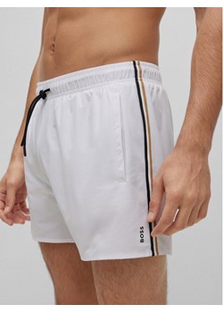 Boss Szorty kąpielowe Iconic 50491594 Biały Regular Fit ze sklepu MODIVO w kategorii Kąpielówki - zdjęcie 182724025